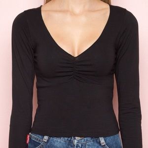 Brandy Melville Black Charlize Top